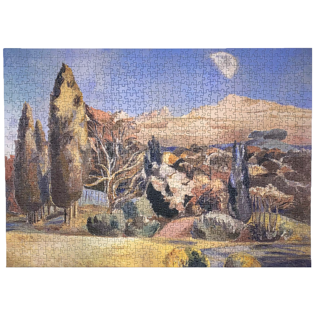 Moon and landscape jigsaw puzzle 1000 pieces for adults